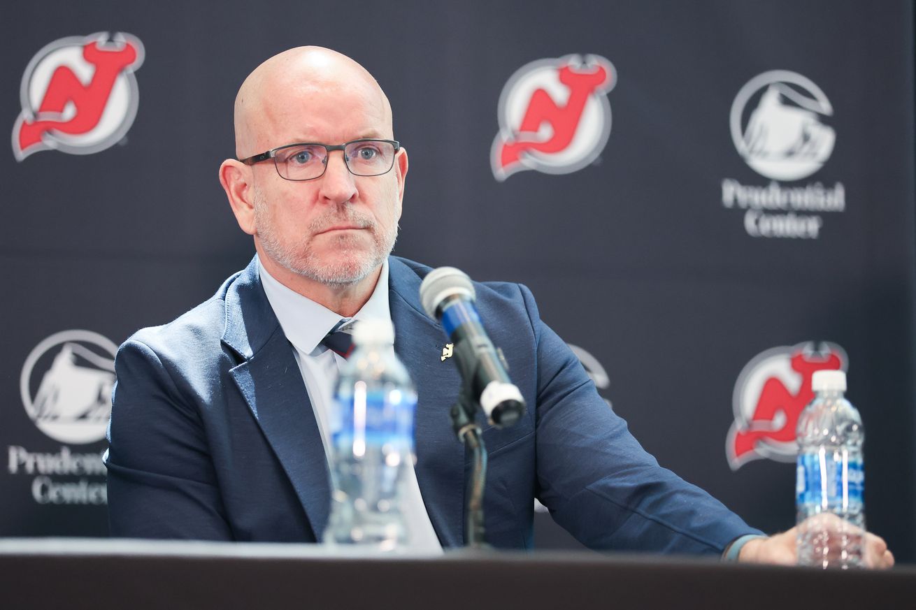 NHL: MAY 28 New Jersey Devils New head coach Sheldon Keefe