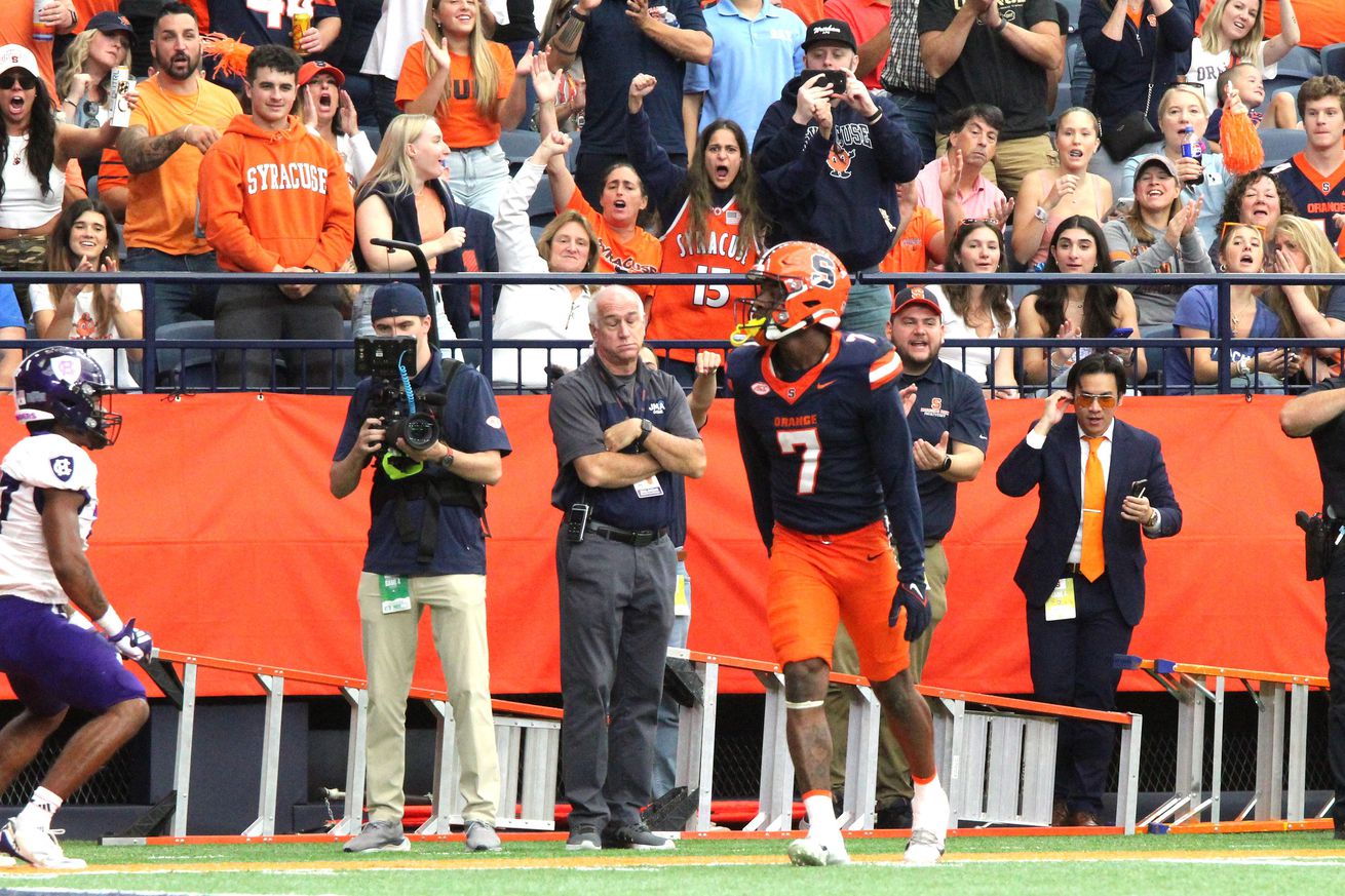 Jackson Meeks celebrates a big play