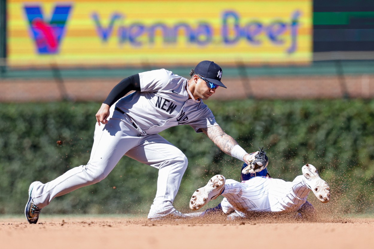 MLB: New York Yankees at Chicago Cubs, gleyber torres