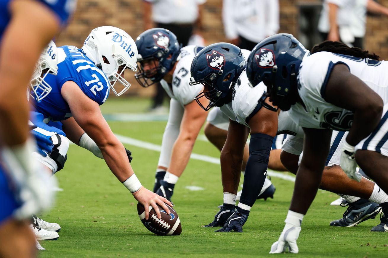 NCAA Football: Connecticut at Duke