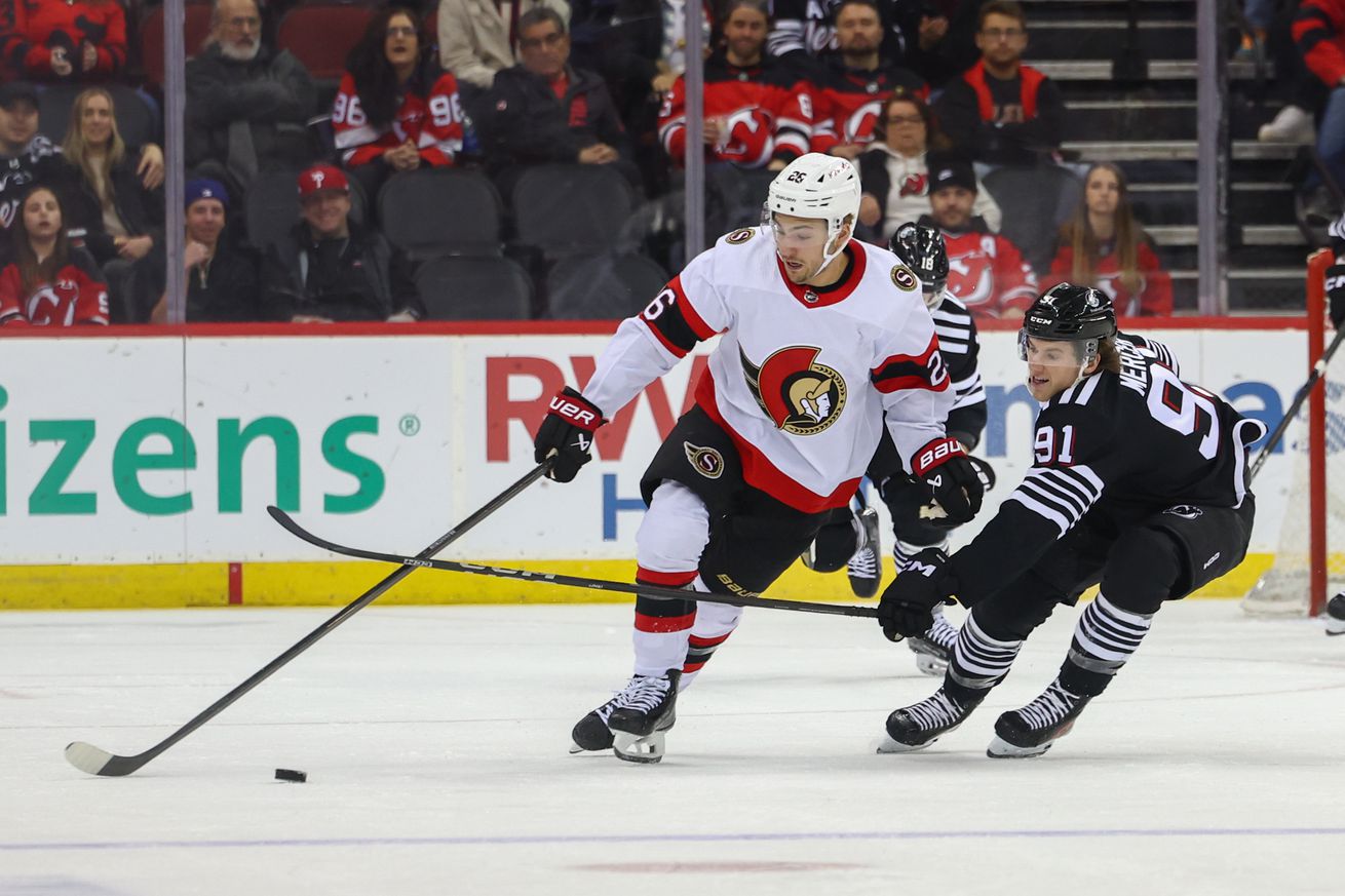 NHL: Ottawa Senators at New Jersey Devils