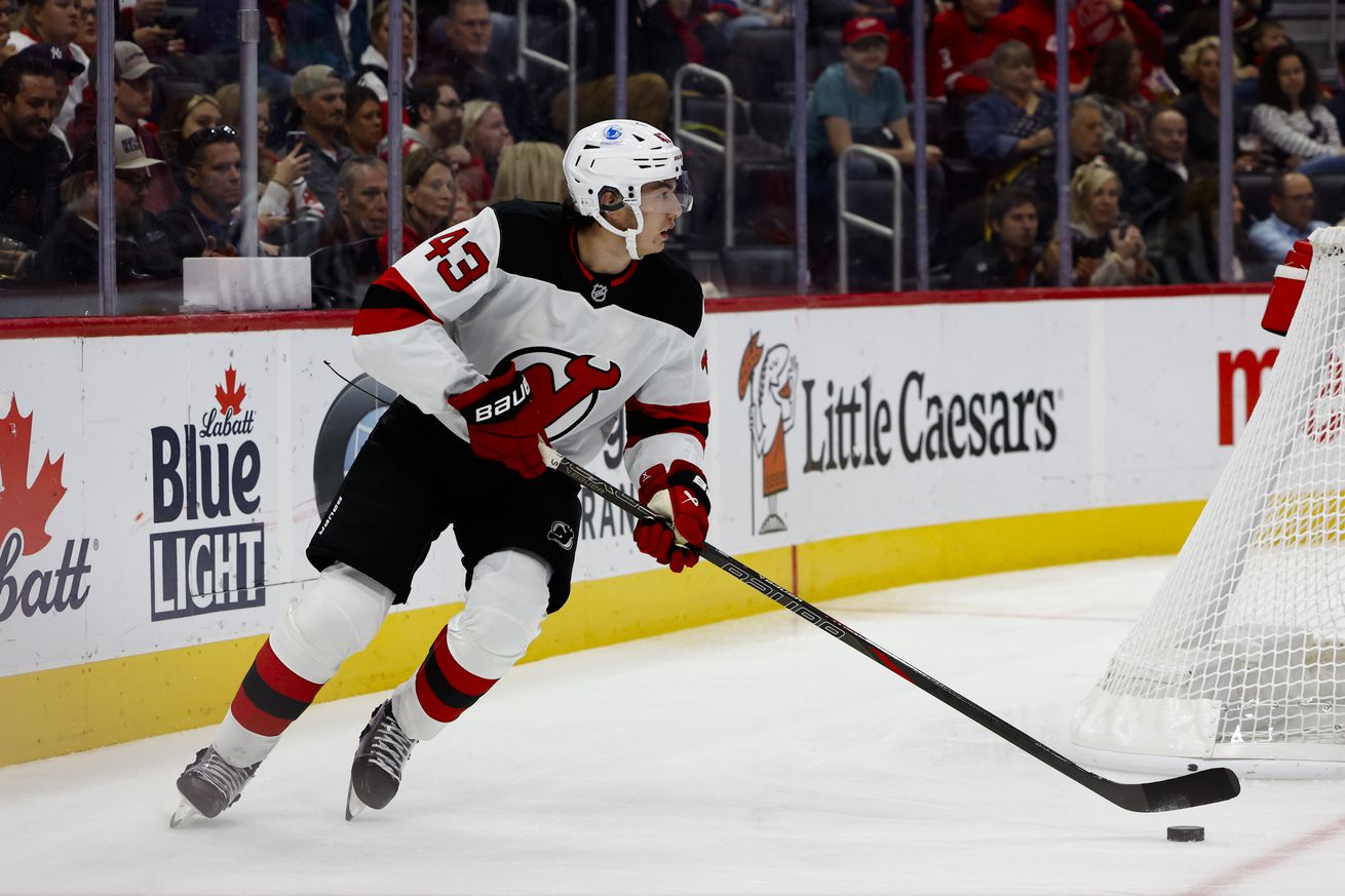 NHL: New Jersey Devils at Detroit Red Wings