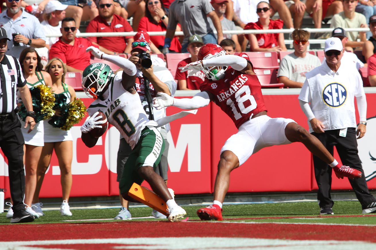 COLLEGE FOOTBALL: SEP 14 UAB at Arkansas