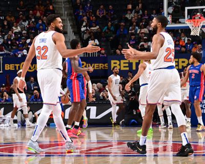 New York Knicks v Detroit Pistons