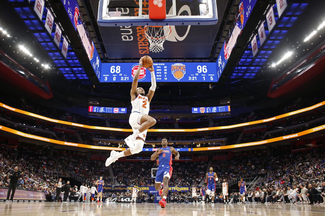 New York Knicks v Detroit Pistons