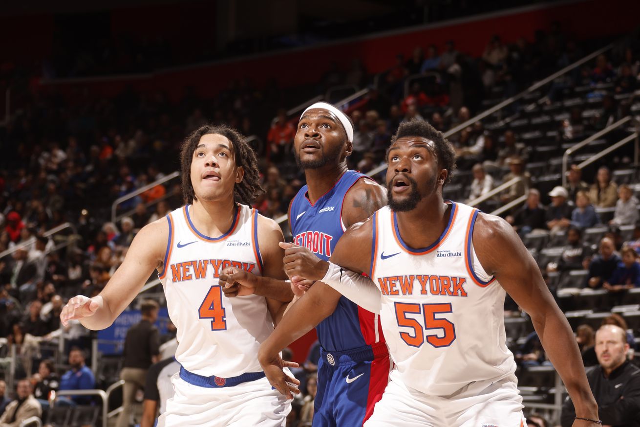 New York Knicks v Detroit Pistons