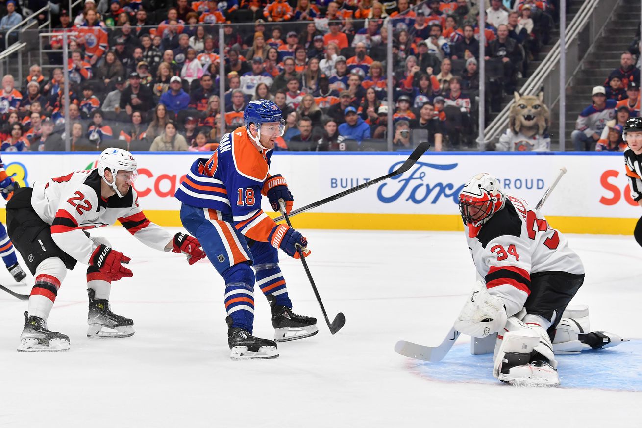 New Jersey Devils v Edmonton Oilers