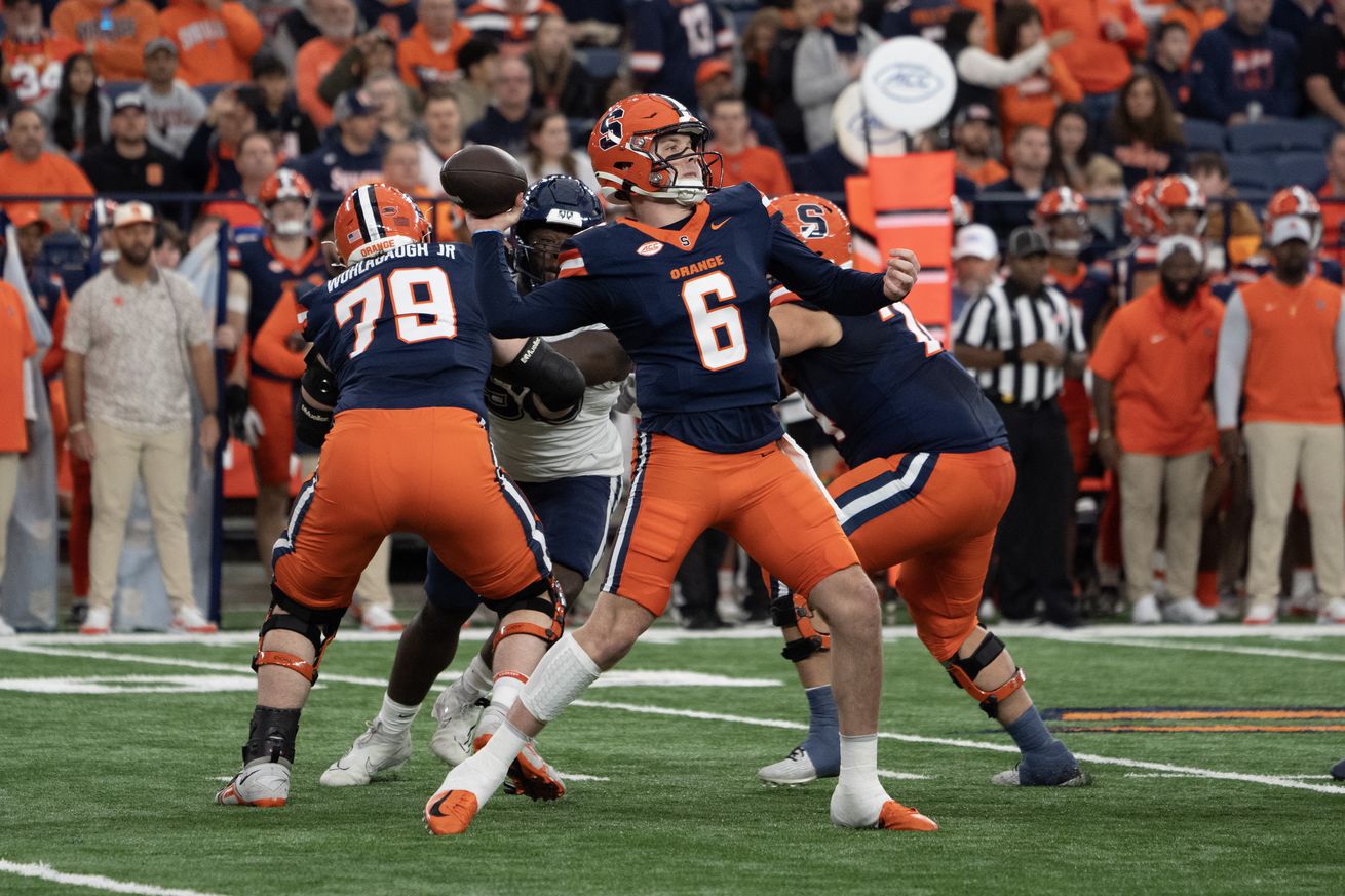 COLLEGE FOOTBALL: NOV 23 UConn at Syracuse