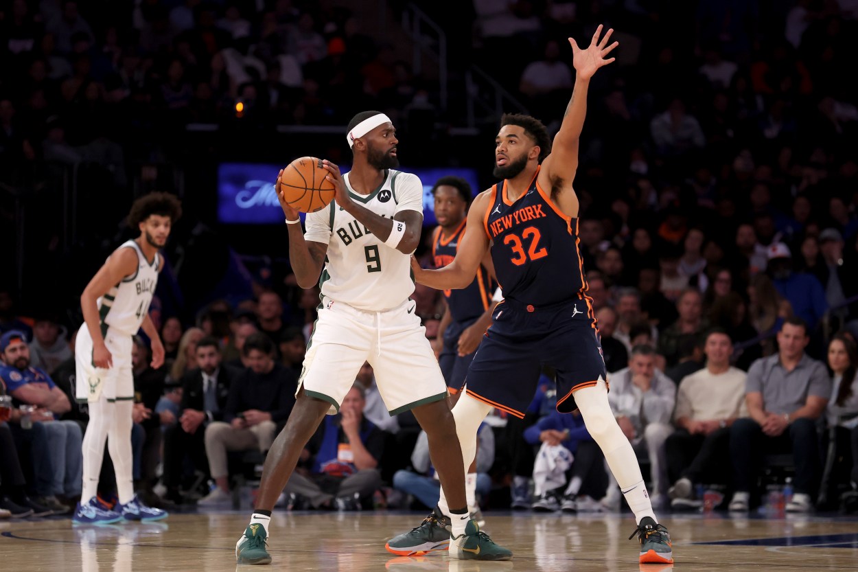 NBA: Milwaukee Bucks at New York Knicks, karl-anthony towns