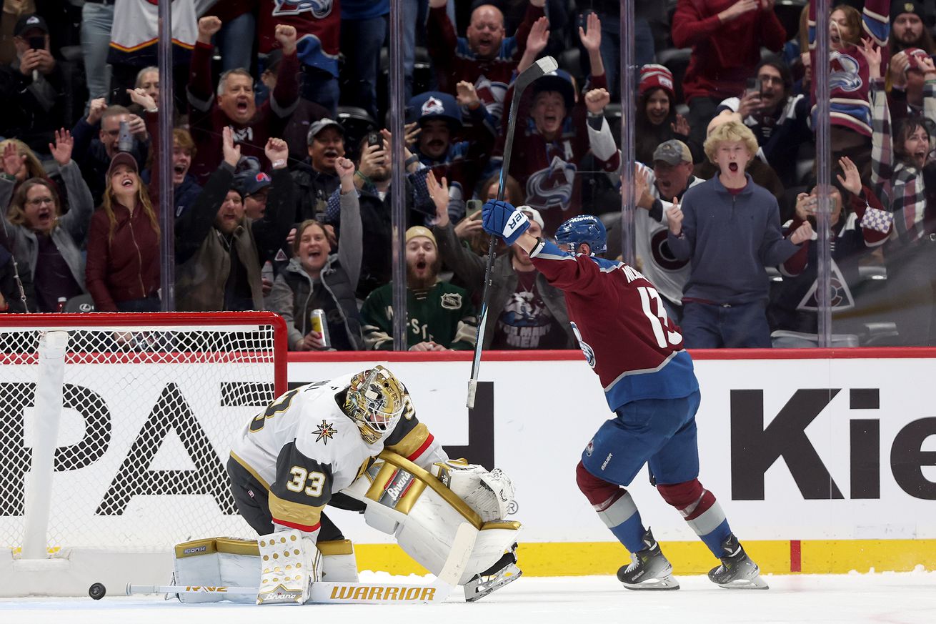 Vegas Golden Knights v Colorado Avalanche