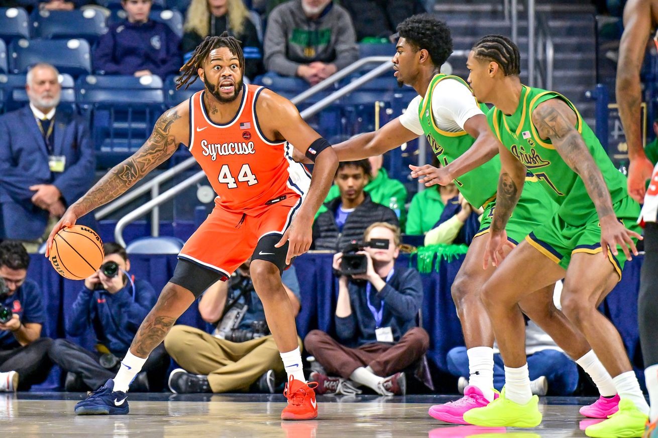 NCAA Basketball: Syracuse at Notre Dame