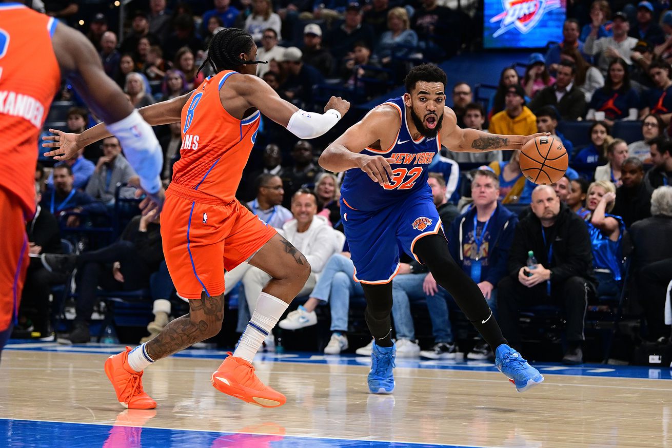 New York Knicks v Oklahoma City Thunder