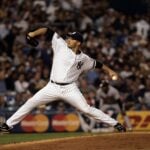 The postseason success of Andy Pettitte, shown here pitching in the last game at the old Yankee Stadium, lands him a spot as one of the greatest Yankees pitchers of all time.