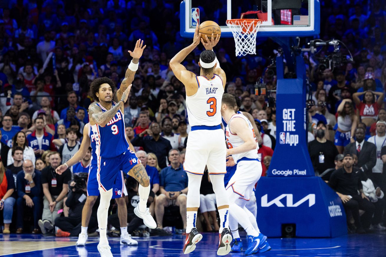 NBA: Playoffs-New York Knicks at Philadelphia 76ers