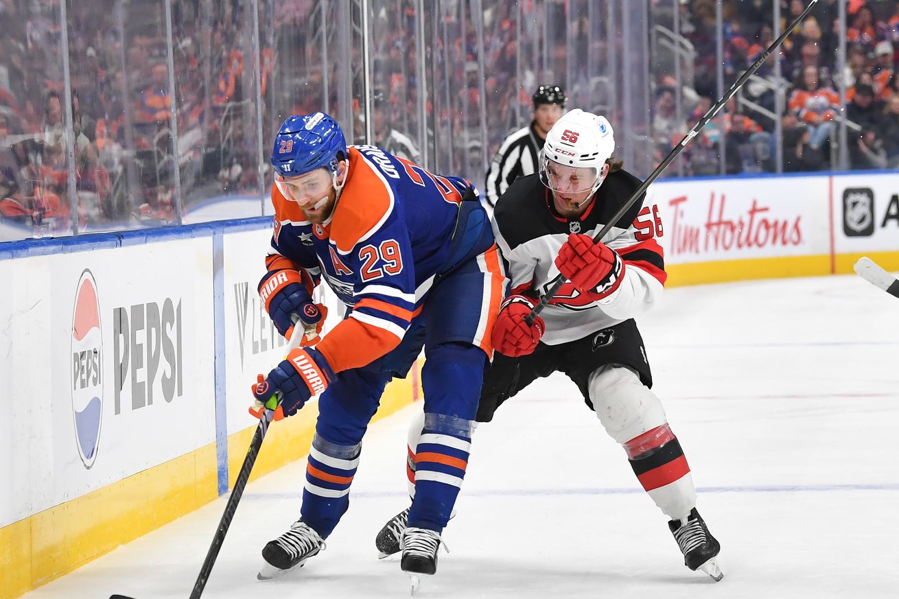 New Jersey Devils v Edmonton Oilers