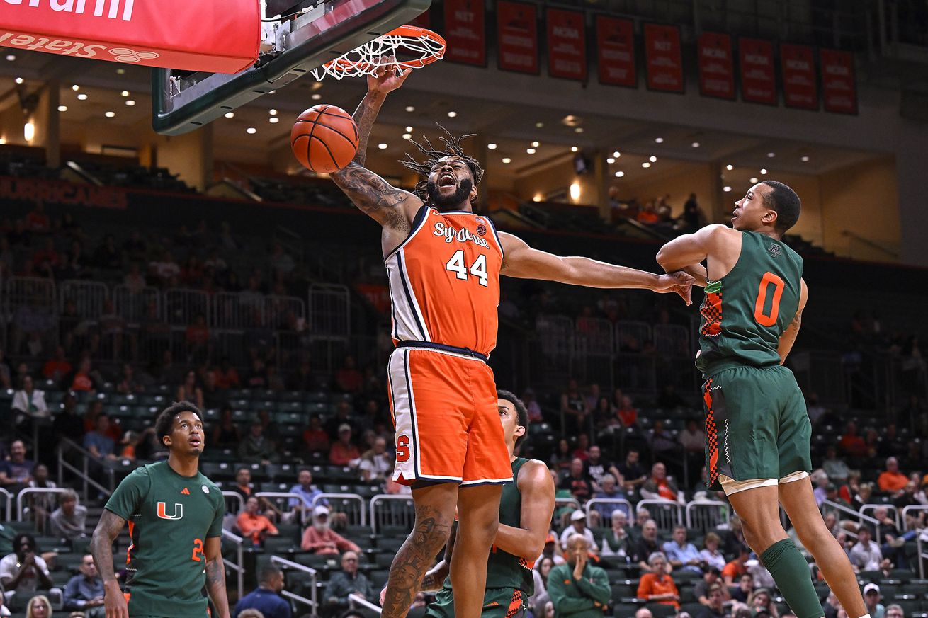 COLLEGE BASKETBALL: FEB 11 Syracuse at Miami