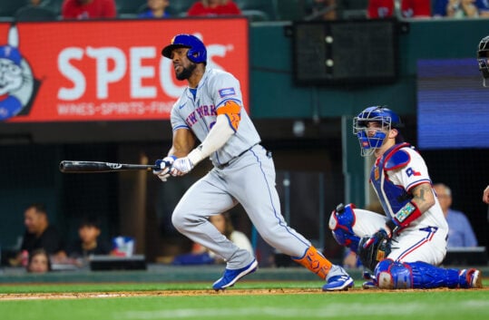 MLB: New York Mets at Texas Rangers, starling marte