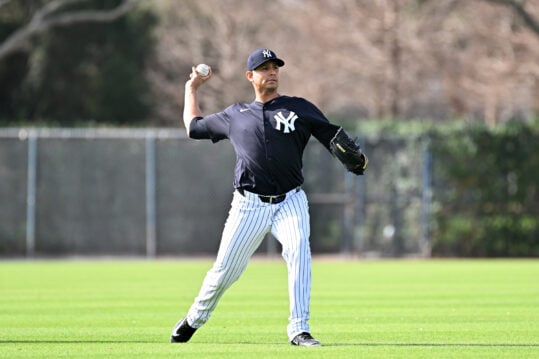 MLB: New York Yankees-Workouts, carlos carrasco