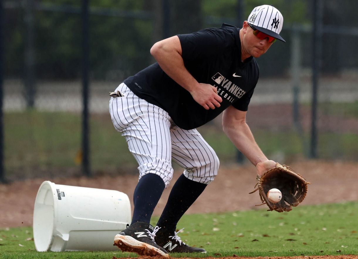 MLB: New York Yankees-Workouts, dj lemahieu