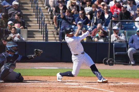 MLB: Spring Training-Tampa Bay Rays at New York Yankees, oswald peraza