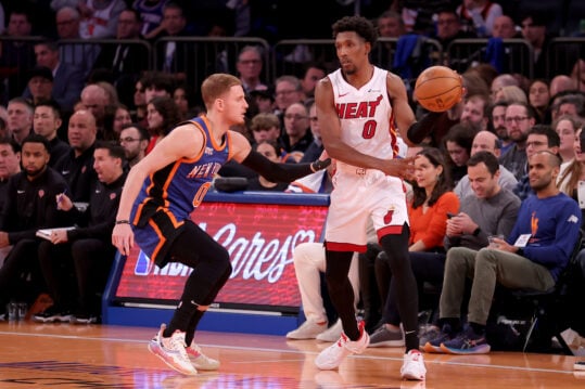 NBA: Miami Heat at New York Knicks