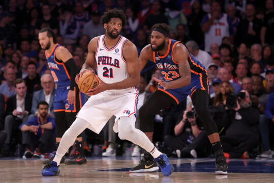 NBA: Playoffs-Philadelphia 76ers at New York Knicks, mitchell robinson