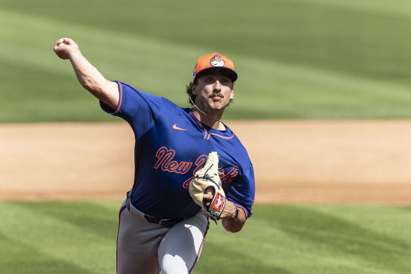 New York Mets prospect Brandon Sproat during spring training