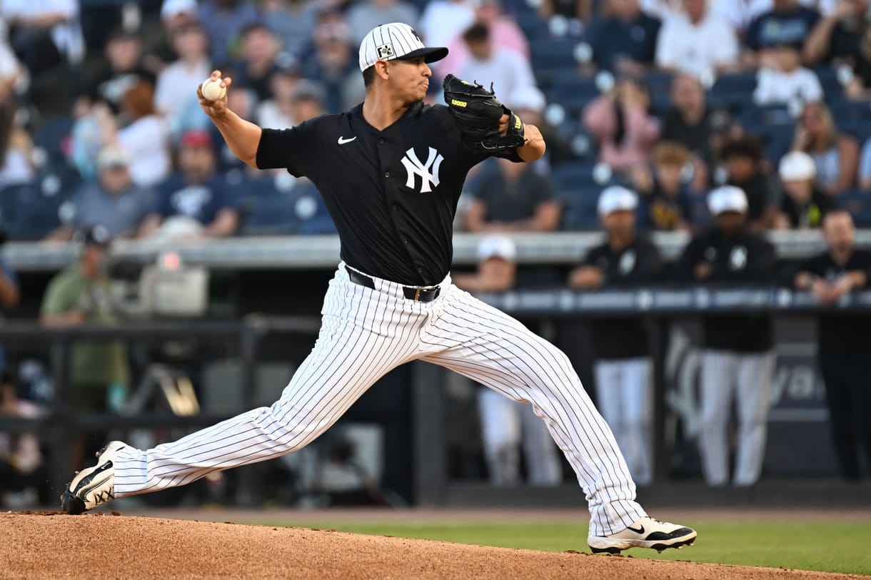 MLB: Spring Training-Atlanta Braves at New York Yankees, carlos carrasco