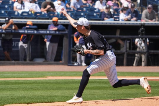 MLB: Spring Training-Houston Astros at New York Yankees, cam schlittler