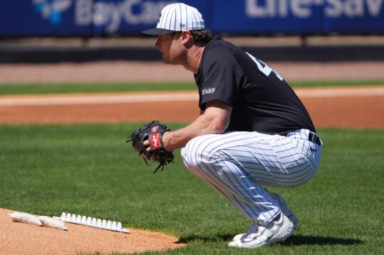 MLB: Spring Training-Minnesota Twins at New York Yankees, gerrit cole